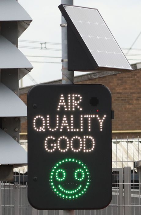 Air Quality Monitoring and Interactive Signage